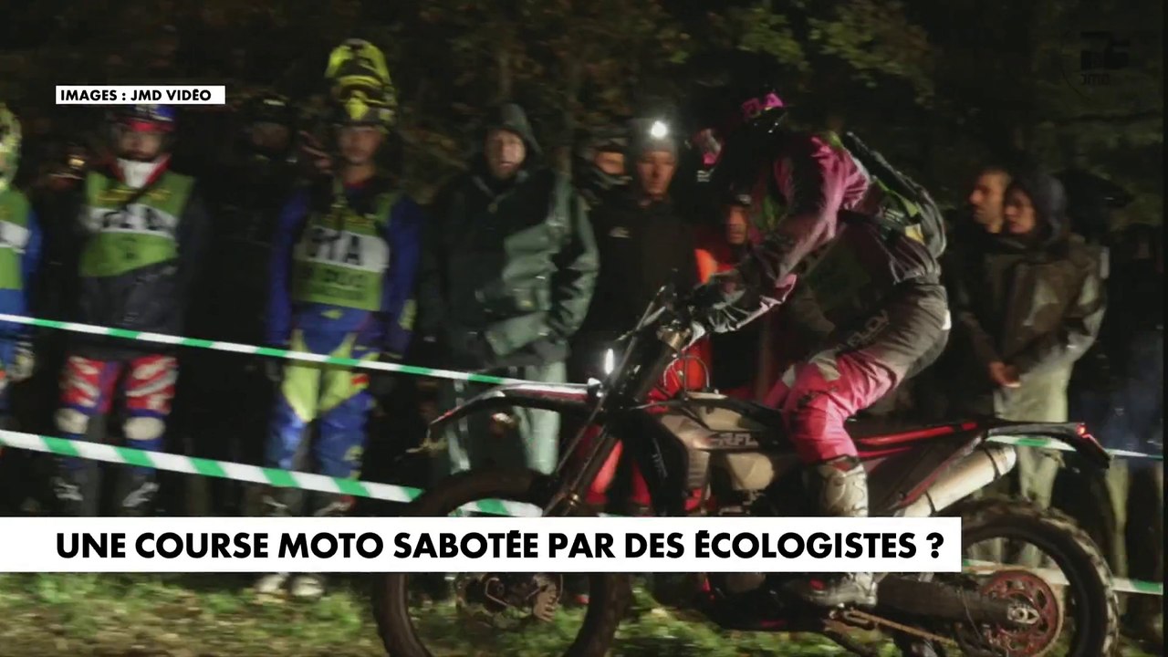Une course moto sabotée par des écologistes ?