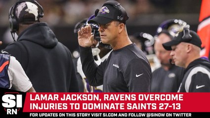 Ravens Overcome Injuries to Dominate Saints 27-13