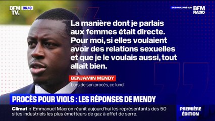 Procès pour viols: les réponses de Benjamin Mendy