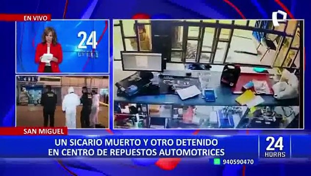 San Miguel: menor de 14 años asesinó a un hombre en centro de repuestos automotrices