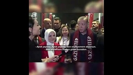 Erdoğan ve A Haber muhabiri arasında ilginç diyalog