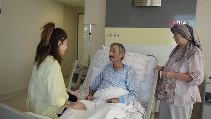 Torunundan alınan karaciğer nakledilen 71 yaşındaki dede, gözyaşlarını tutamadı