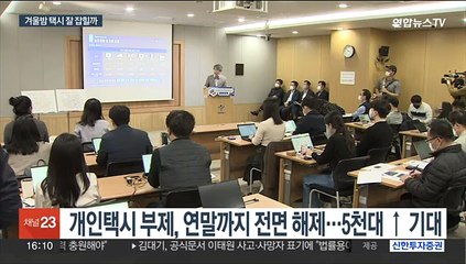 '연말 승차난 해소'…서울시, 심야택시 대폭 늘린다