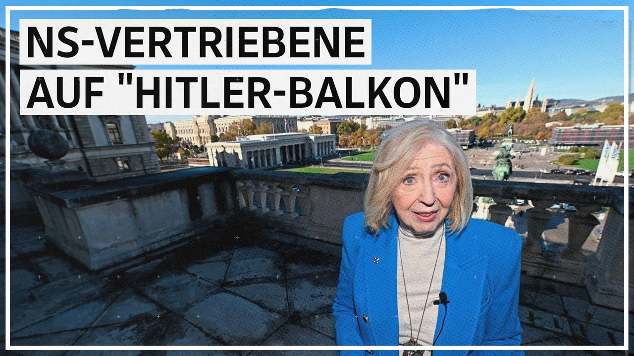 NS-Vertriebe Erika Freeman auf Balkon der Hofburg: 'Rache an Hitler'