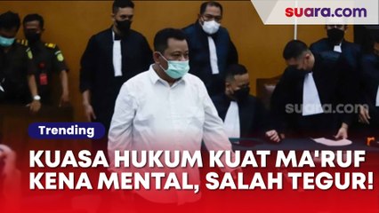 Tegur Saksi Beranting, Kuasa Hukum Kuat  Ma'ruf Kena Mental