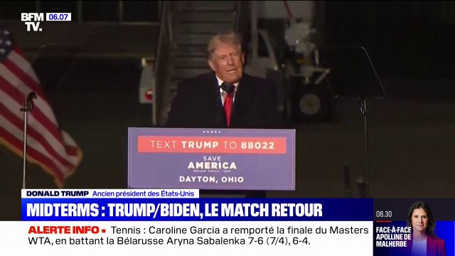 Je vais faire une très grande annonce le 15 novembre prochain : l'annonce de la candidature de Donald Trump pour la présidentielle de 2024 n'a jamais été aussi imminente