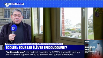 Jérôme Coumet, maire du 13ème arrondissement, sur la sobriété énergétique dans les écoles: "Il va falloir chacun prendre de nouvelles habitudes (...) couvrir les élèves en conséquence"