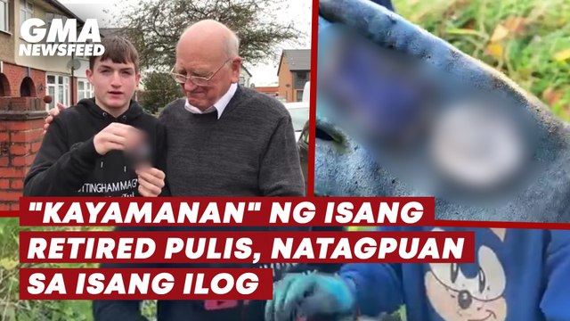 Kayamanan ng isang retired pulis, natagpuan sa isang ilog | GMA News Feed