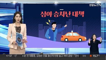 [그래픽뉴스] 심야 승차난 대책