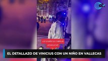 El detallazo de Vinicius con un niño en Vallecas