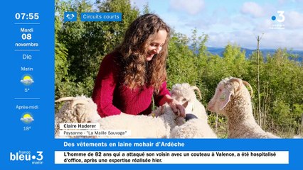 A Creysseilles, La Maille Sauvage, de la chèvre aux vêtements en laine mohair et paysanne d'Ardèche