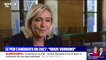 Marine Le Pen candidate en 2027 : "Nous verrons, je verrai quelle est la situation en temps voulu, pour déterminer si je serai, ou pas, la candidate de notre famille politique"