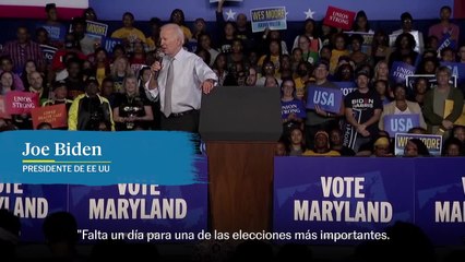 Los últimos mítines de Biden y Trump