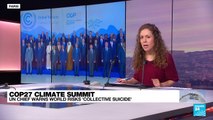 World risks 'collective suicide', UN chief warns at COP27 climate summit