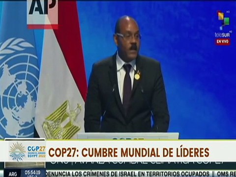Primer Ministro de Antigua y Barbuda: Necesitamos una acción colectiva para salvar el planeta
