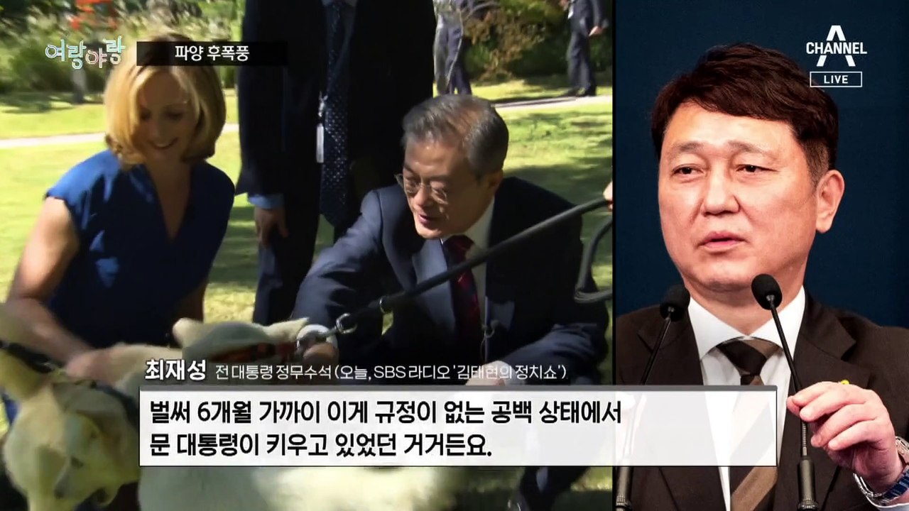 [여랑야랑]“풍산개 파양” 후폭풍 / “다른 사람은 몰라도” 이재명은 안 된다? /...