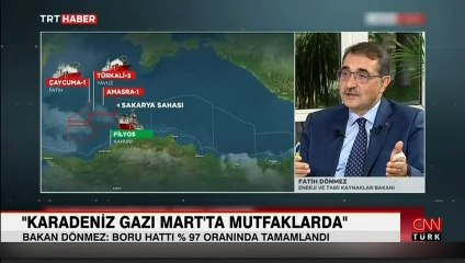 Bakan Dönmez: Boru hattı %97 oranında tamamlandı