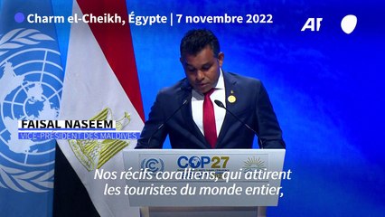 COP27: les récifs coralliens des Maldives "en état de survie"