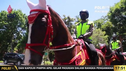 Pengamanan KTT G-20 Polri Terjunkan Polisi Berkuda & K9
