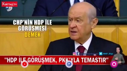 Devlet Bahçeli'den iki farkı 'HDP ile görüşme' açıklaması!