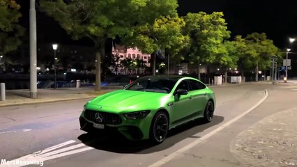 NEW 2023 Mercedes AMG GT63S  - NIGHT Drive Review E Performance