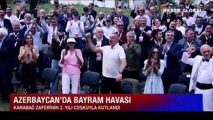 Azerbaycan'da Karabağ zaferinin 2. yılı coşkuyla kutlandı