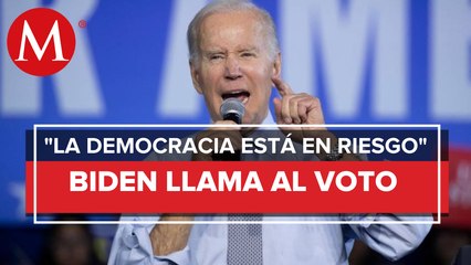 Biden llama a "defender democracia" previo a elecciones legislativas