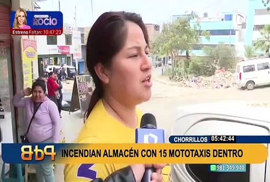 Incendio consume 15 mototaxis en Chorrillos: dueño de almacén dice que el siniestro fue provocado