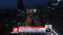 Mall hours sa Metro Manila simula Nov. 14-Jan 6: 11am to 11pm na | 24 Oras