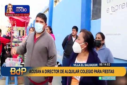 Fiestas en losa de colegio público en VES: denuncian que los asistentes llevan armas de fuego