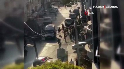 Esenyurt'ta silahlı çatışma kamerada! Yaralılar var