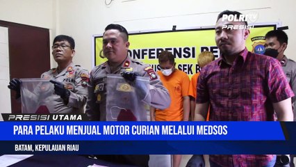 Kapolsek Batu Ampar Gelar Konferensi Pers Ungkap Pelaku 4 Curanmor , 2 Pelaku Anak di Bawah Umur