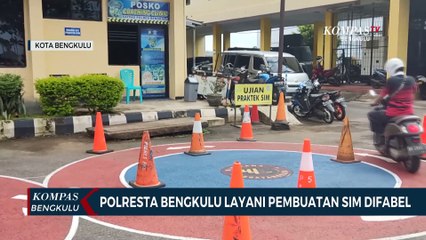Polresta Bengkulu Layani Pembuatan SIM Difabel