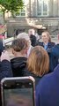 Watch as King Charles greets crowds and stops for pictures outside Leeds Central Library (Video: Saloni Mathur)