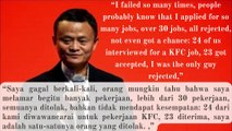 20 quotes jack ma for life inspiration (Part II), terjemahan Indonesia