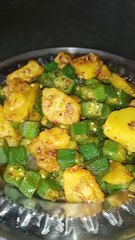 आलू भिंडी भाजी/Aaloo bhindi bhaji