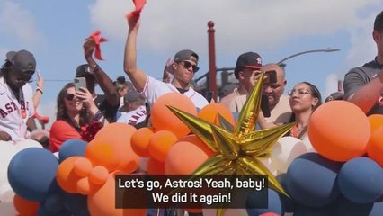 Astros fans pack downtown Houston for World Series parade
