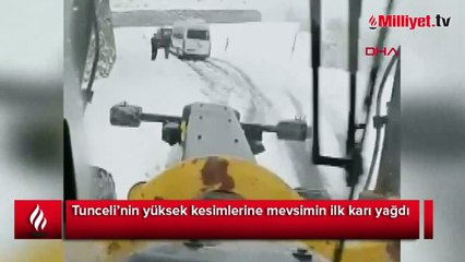 Mevsimin ilk kar yağışı! Yükseklerde 10 santimetreye ulaştı