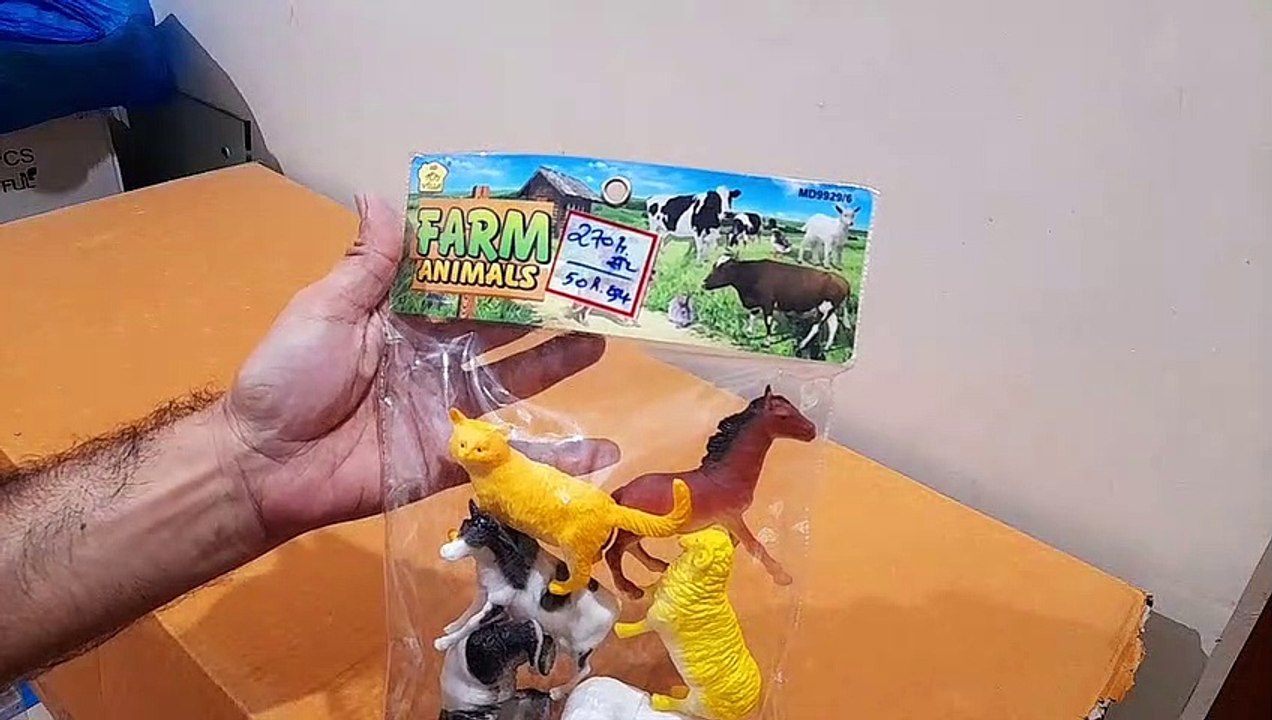 Unboxing and Review of 6 Pcs. Big Size Farm Animal for Children Education school project