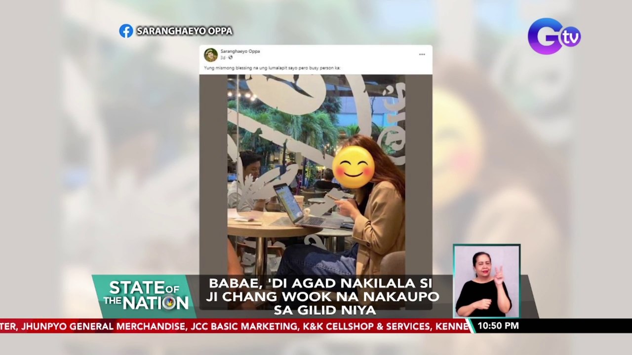 Babae, 'di agad nakilala si Ji Chang Wook na nakaupo sa gilid niya | SONA