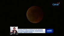 Blood moon o pagpula ng buwan sa total lunar eclipse, inabangan sa iba't ibang lugar | Saksi