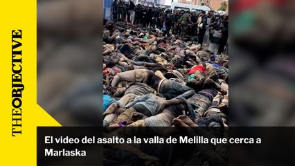 El video del asalto a la valla de Melilla que cerca a Marlaska
