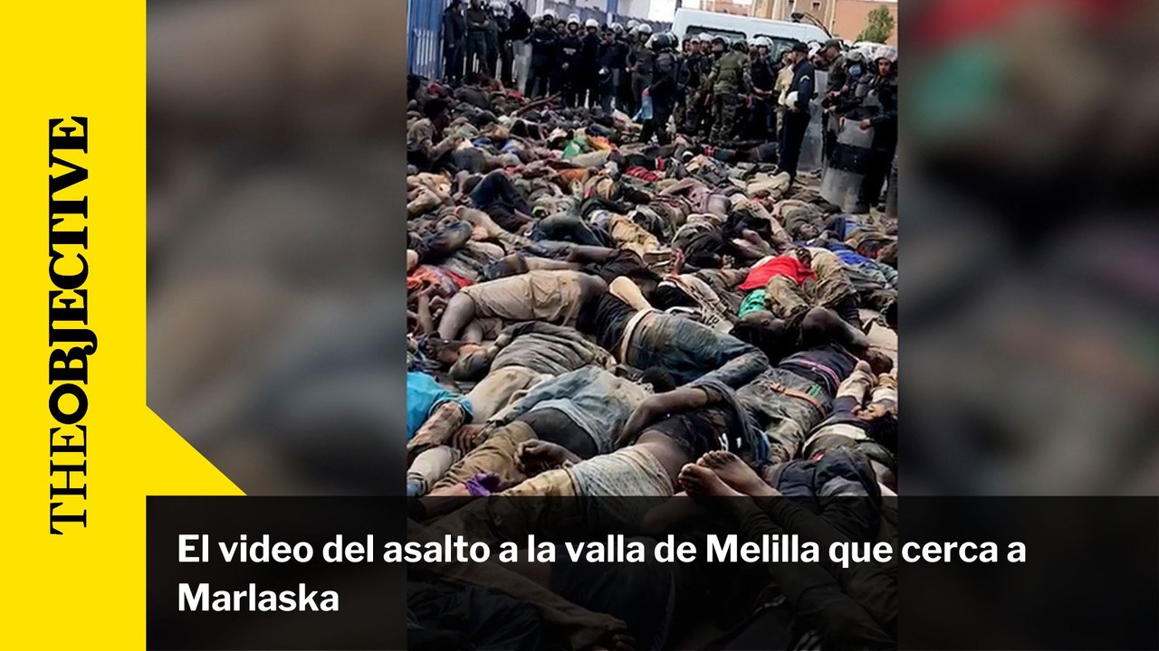 El video del asalto a la valla de Melilla que cerca a Marlaska