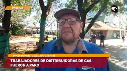 Trabajadores de distribuidoras de gas fueron a paro