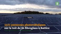 3572 panneaux photovoltaïques sur le toit de 3b fibreglass à Battice