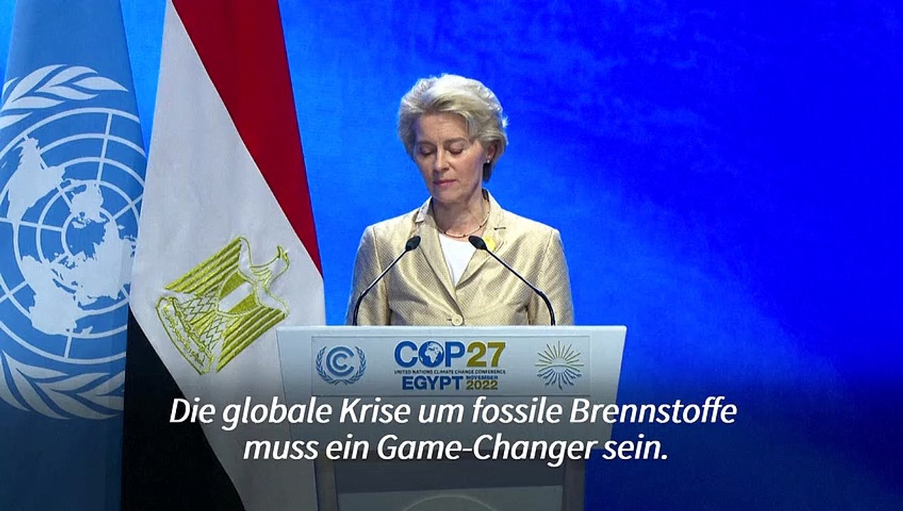 Von der Leyen: 'Energiekrise muss Game-Changer sein'
