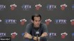 Miami Heat coach Erik Spoelstra after Monday's loss to the Portland Trail Blazers