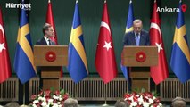 Cumhurbaşkanı Erdoğan, İsveç Başbakanı Ulf Kristersson ile ortak basın toplantısında açıklamalarda bulundu