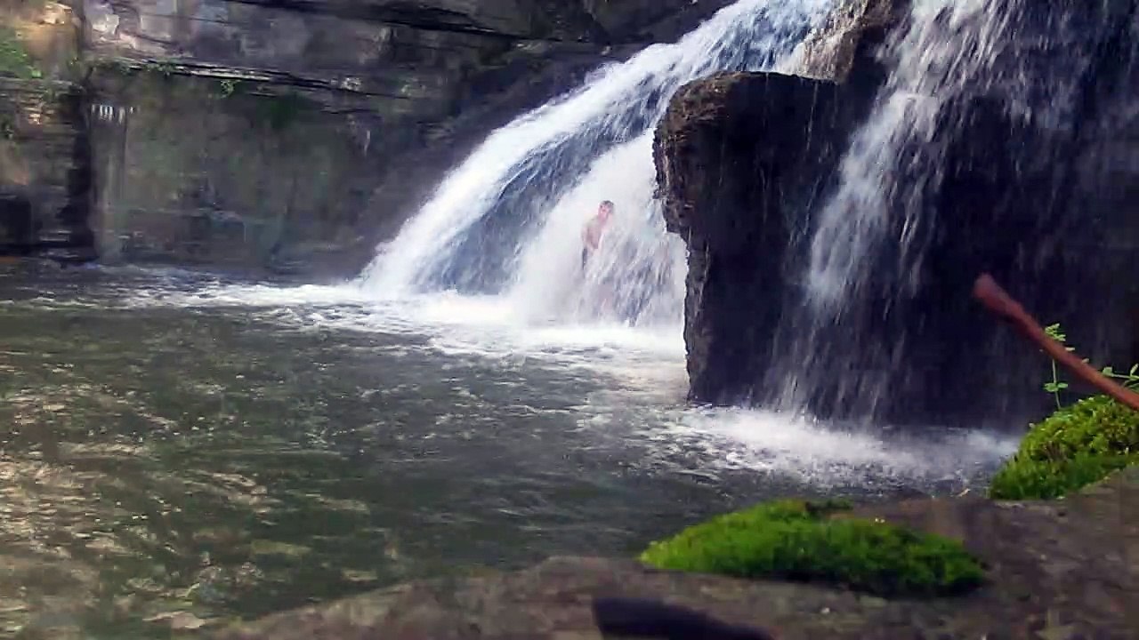 Six mile creek swimming September 15 2018 at Potters Falls