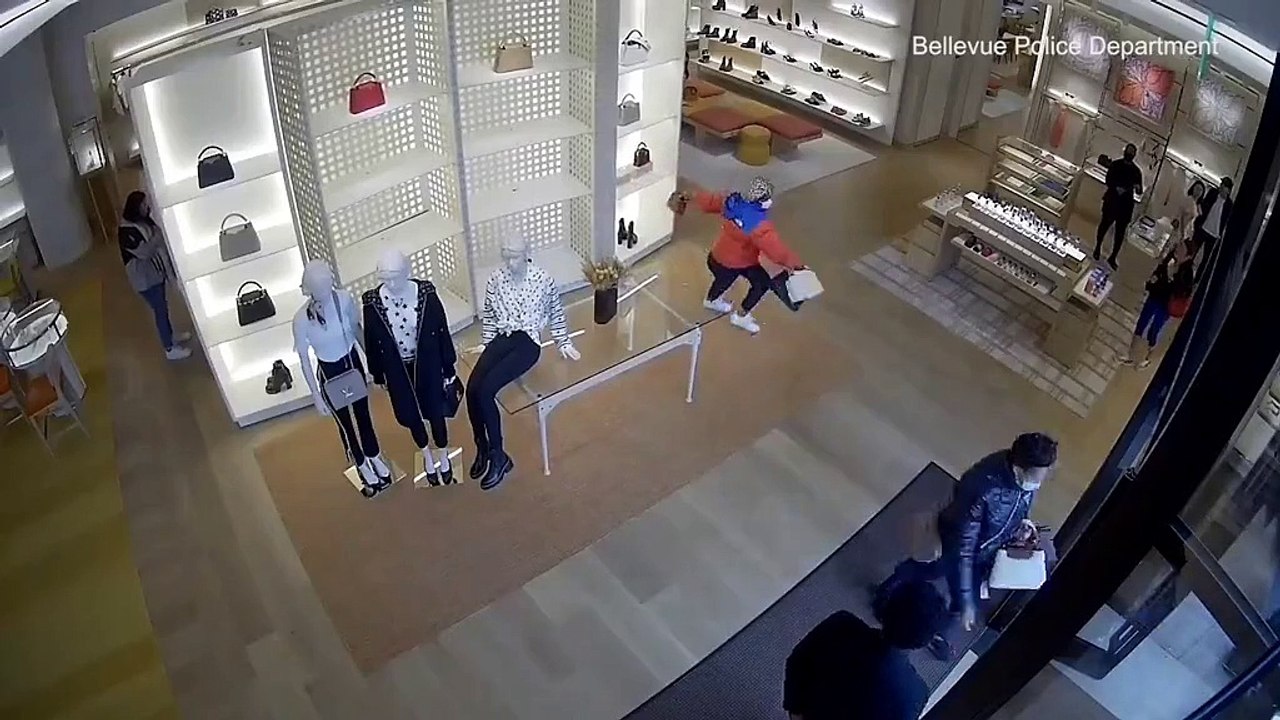Un voleur s'assomme contre une vitrine en voulant fuir une boutique Louis Vuitton